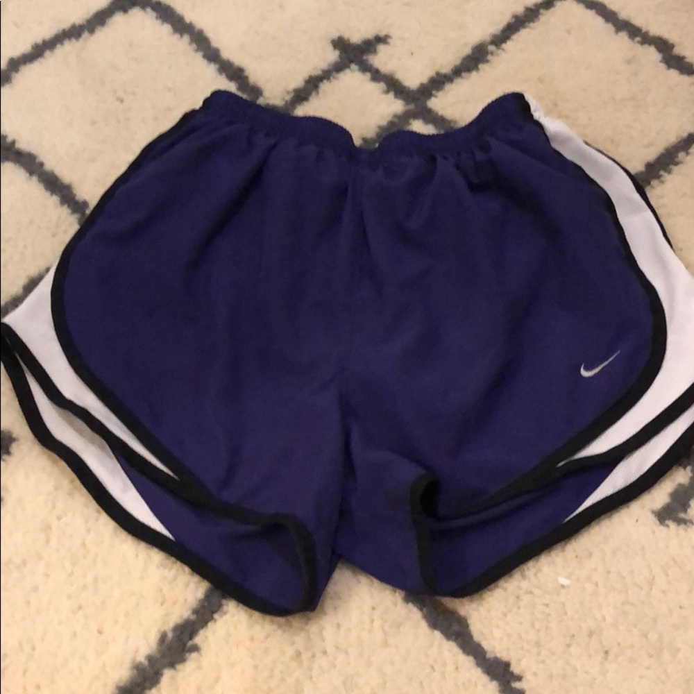 Purple Nike shorts